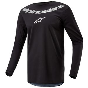 Motokrosový dres Alpinestars Fluid Lucent černo-stříbrný