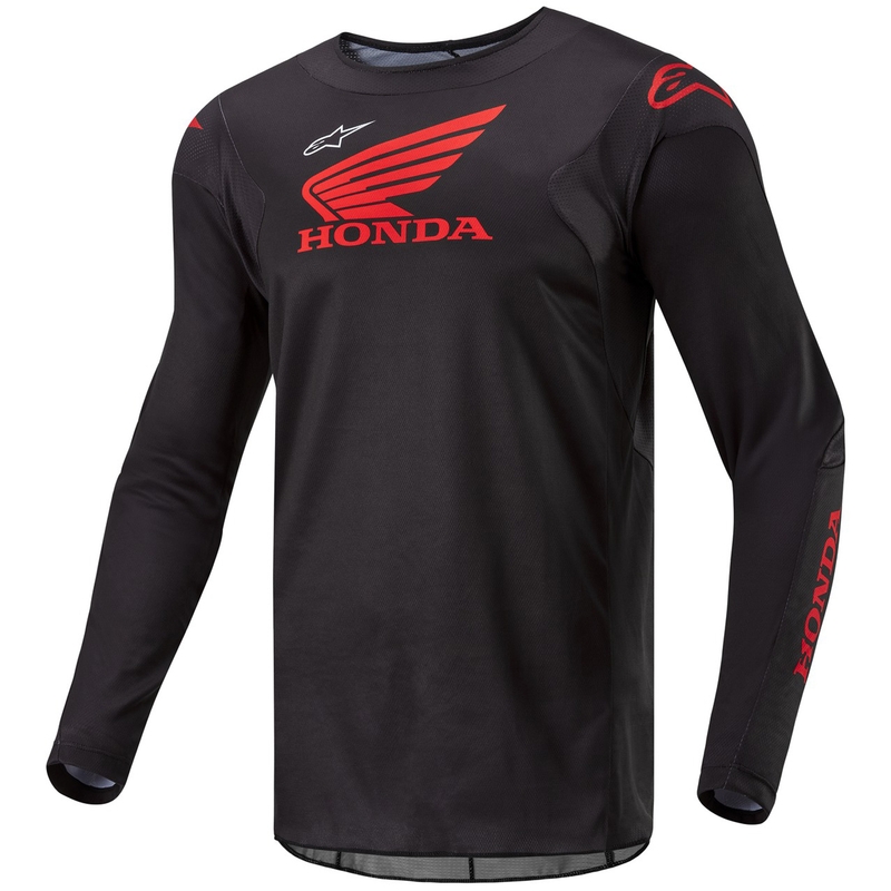 Motokrosový dres Alpinestars Racer Iconic Honda kolekce černo-červený