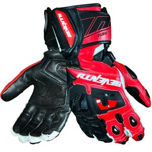 Rukavice na motorku Seventy Degrees SD-R24 Pista černo-červeno-bílé