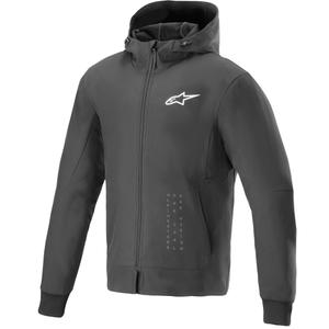 Mikina na motorku Alpinestars Radium Tech Hoodie černo-bílá