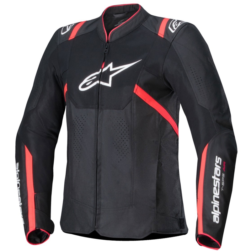 Dámská bunda na motorku Alpinestars Stella T-SPS Air V2 černo-růžová