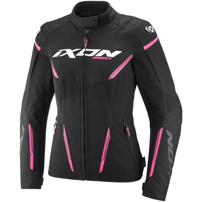 Dámská bunda na motorku IXON Striker 2 Lady černo-růžová