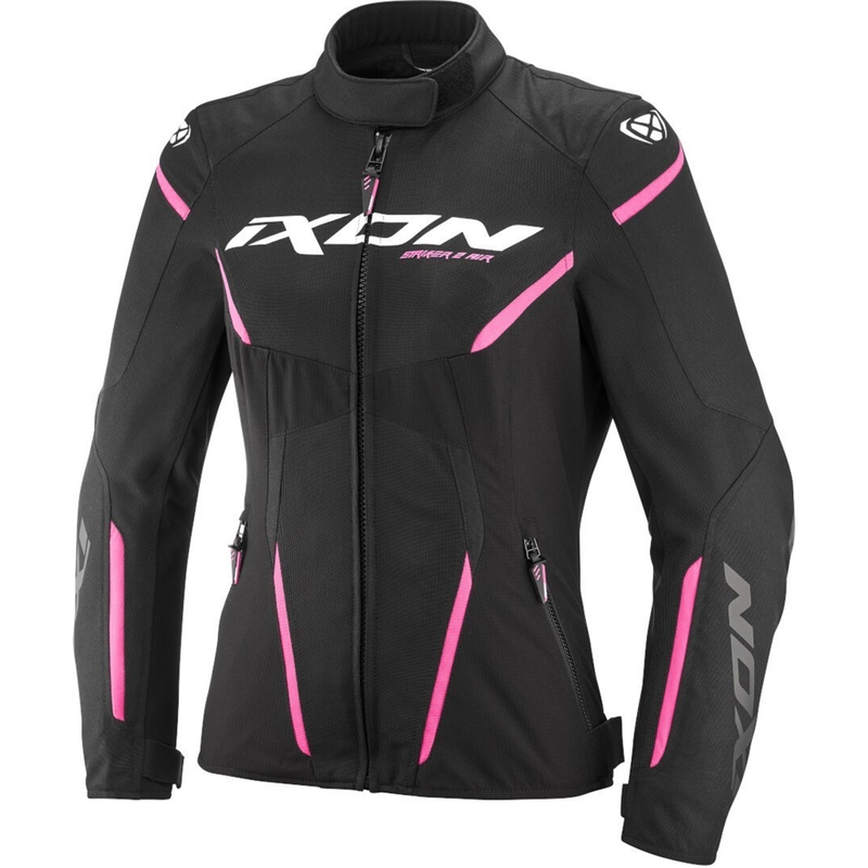 Dámská bunda na motorku IXON Striker 2 Air WP Lady černo-růžová