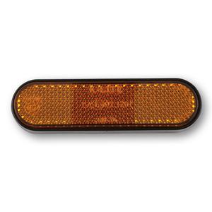 Odrazka Highsider Smart se samolepící fólií oválná žlutá