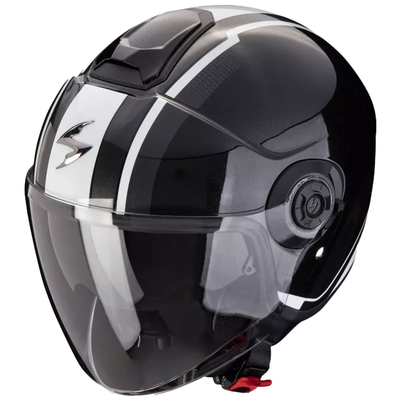 Otevřená helma na motorku Scorpion EXO-CITY II VEL metalická černo-bílá výprodej
