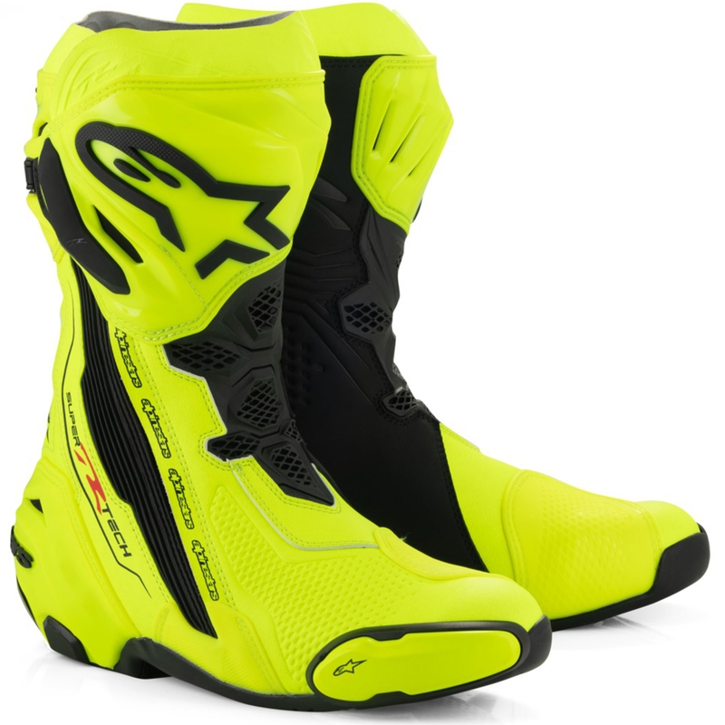 Boty na motorku Alpinestars Supertech R fluo žluto-černé