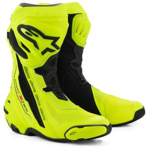 Boty na motorku Alpinestars Supertech R Vented fluo žluto-černé