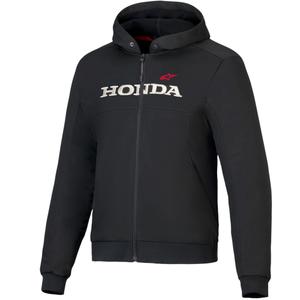 Mikina na motorku Alpinestars Chrome V3 Sport Hoodie kolekce Honda černo-béžovo-červená