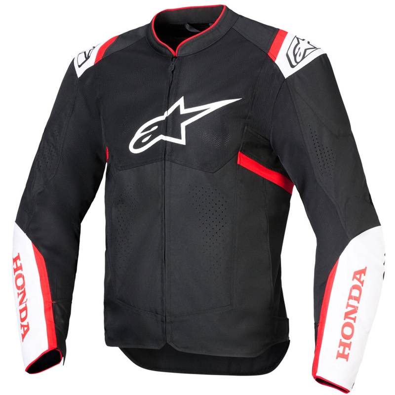 Bunda na motorku Alpinestars T-SPS Air V2 kolekce Honda černo-bílo-červená