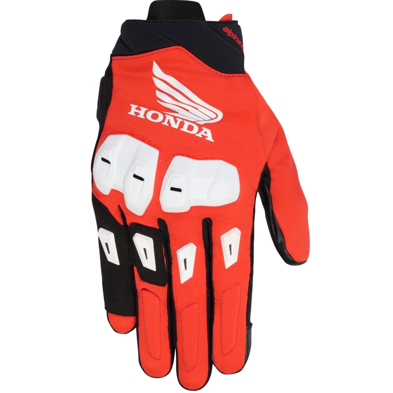 Rukavice na motorku Alpinestars SP X 3 kolekce Honda červeno-černo-bílé