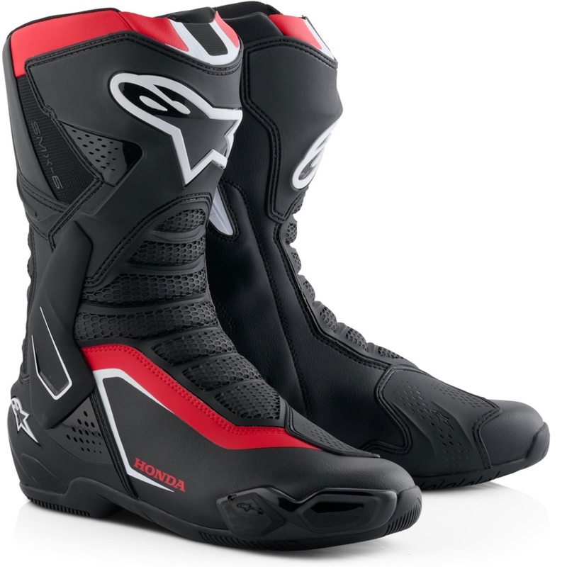 Boty na motorku Alpinestars SMX-6 V3 kolekce Honda černo-červeno-bílé