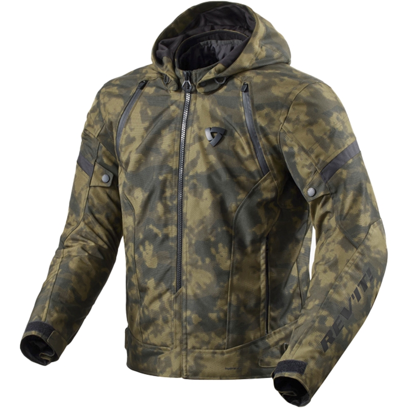 Bunda na motorku Revit Flare 3 H2O camo tmavě zelená