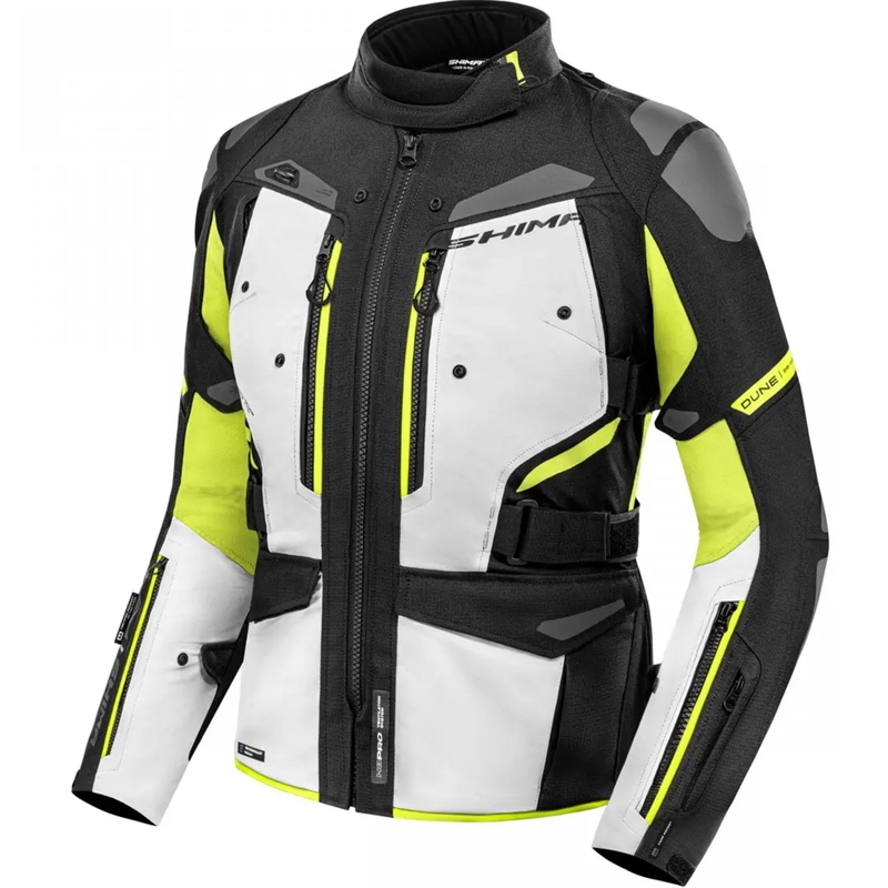 Dámská bunda na motorku Shima Dune fluo žlutá