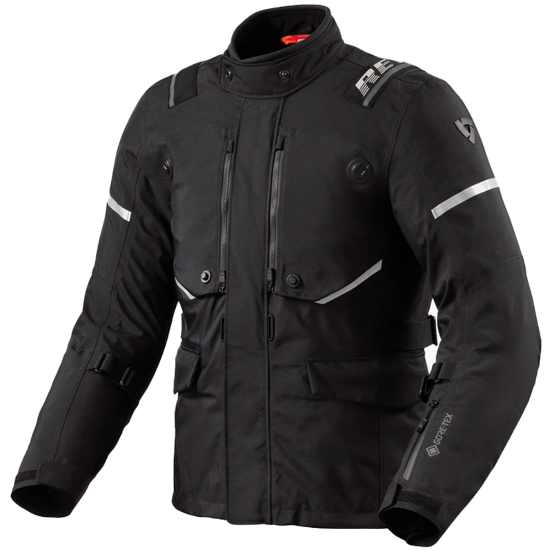 Bunda na motorku Revit Vertical GTX černo-stříbrná