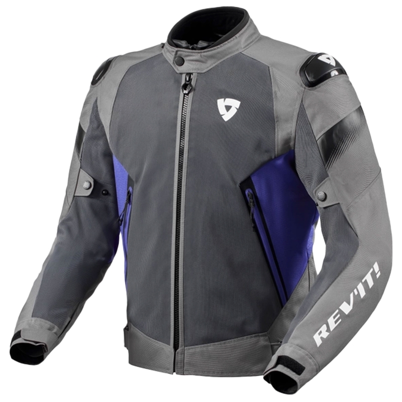 Bunda na motorku Revit Control Air H2O šedo-modrá