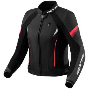 Dámská kožená bunda Revit Xena 4 černo-růžová