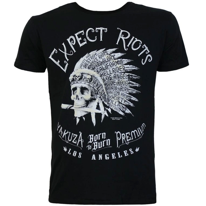 Tričko Yakuza Premium Expect Riots - Los Angeles černé