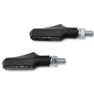 Blinkry na motorku Highsider Smart Shorty Fin 2v1 černé
