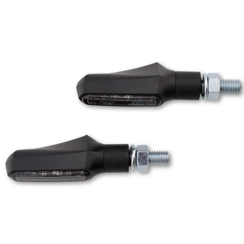 Blinkry na motorku Highsider Smart Shorty Fin 2v1 černé