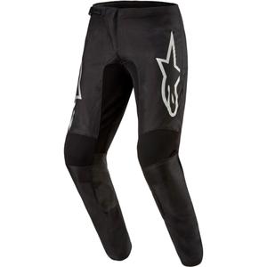 Motokrosové kalhoty Alpinestars Fluid Graphite černo-stříbrné