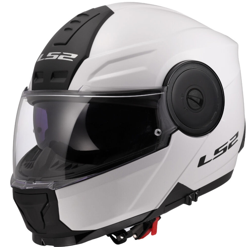 Výklopná helma na motorku LS2 FF902 Scope II Solid bílá