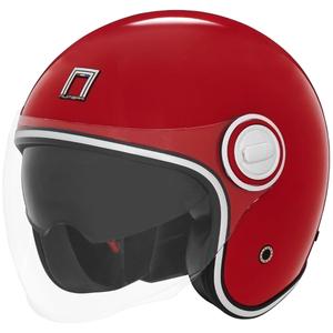 Otevřená přilba na motorku NOX PREMIUM Heritage červená