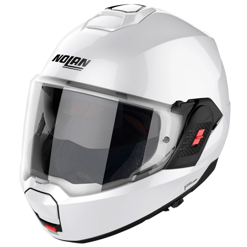 Překlápěcí helma na motorku Nolan N120-1 Classico N-com bílá