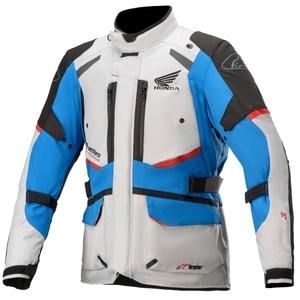 Bunda na motorku Alpinestar Andes Drystar Honda šedo-černo-modro-červená
