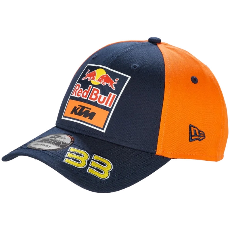 Týmová kšiltovka KTM Red Bull Racing - Brad Binder tmavě modro-oranžová