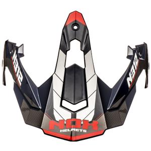 Kšilt pro helmy na motorku NOX N312 Vapor bílo-modro-červený