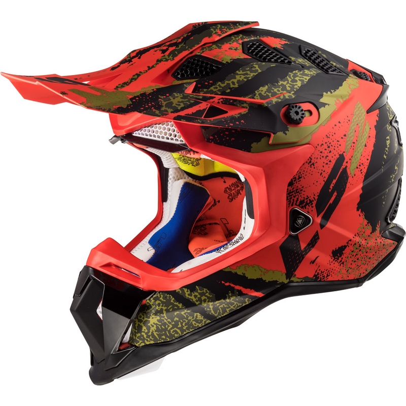 Motokrosová přilba LS2 MX470 Subverter Claw černo-červená