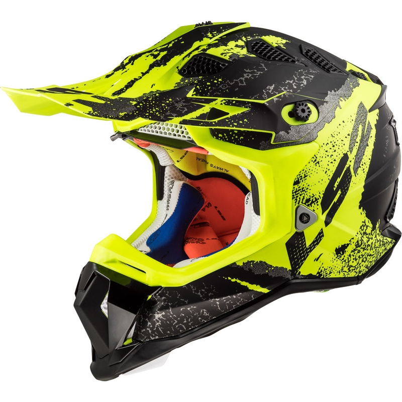 Motokrosová přilba LS2 MX470 Subverter Claw černo-fluo žlutá-smaz