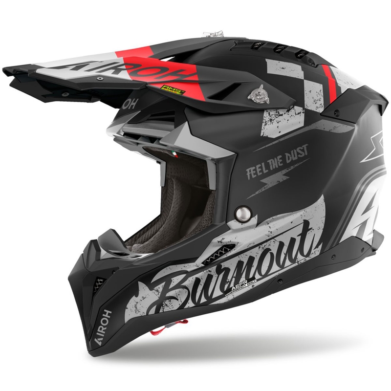 Motokrosová helma Airoh Aviator 3 Burnout černá matná