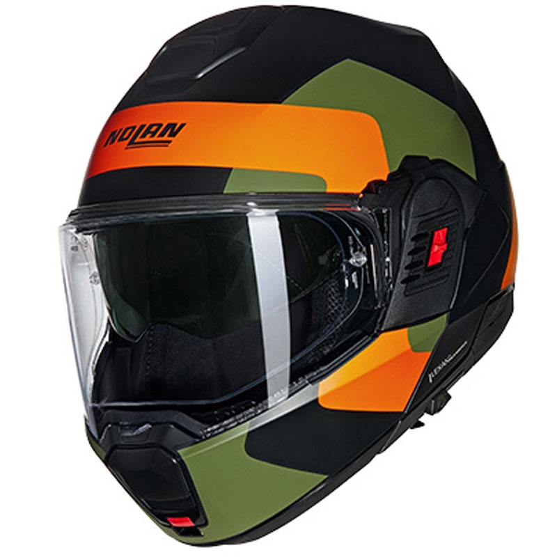 Překlápěcí helma na motorku Nolan N120-1 Omocromo N-COM 345