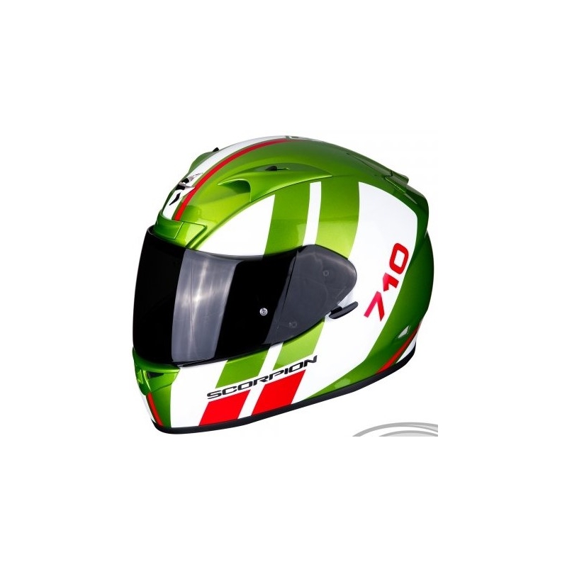 Integrální přilba Scorpion EXO-710 Air GT zeleno-bílo-červená