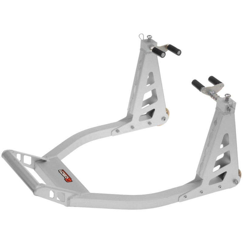 Stojan na motocykl Q-TECH přední hliníkový stříbrný