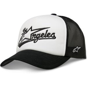 Kšiltovka Alpinestars Los Angeles Foam Trucker Hat bílo-černá