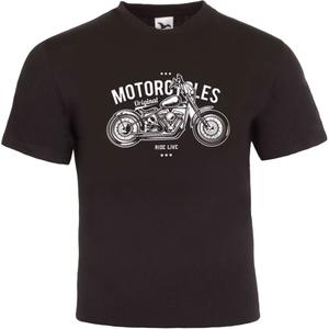 Triko RSA Motorcycles Ride Live černé