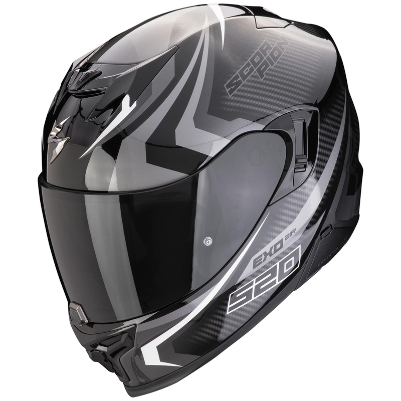Integrální helma na motorku Scorpion EXO-520 EVO AIR TERRA černo-stříbrno-bílá výprodej