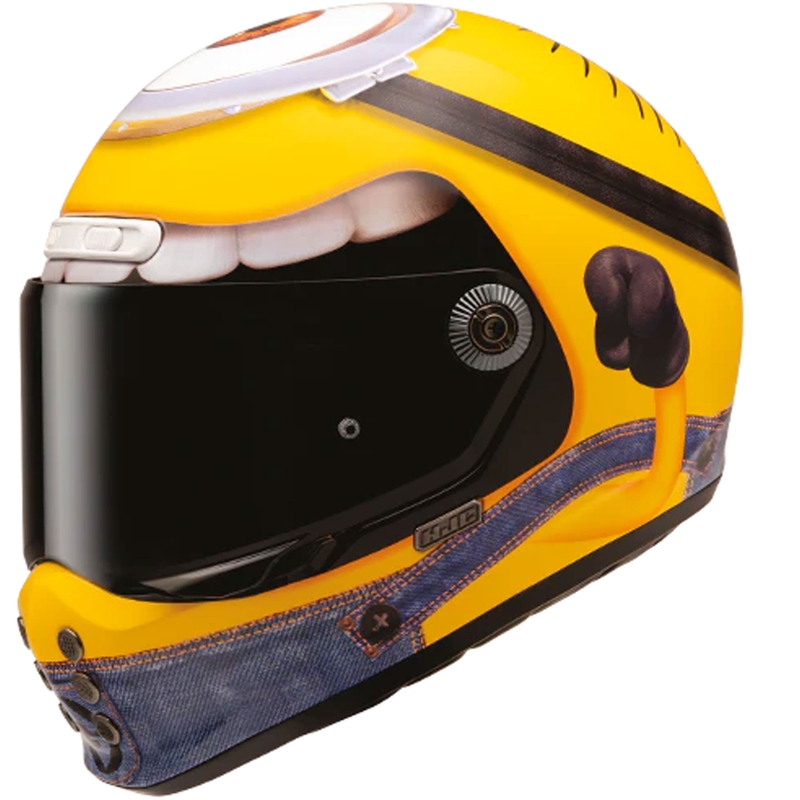 Integrální helma na motorku HJC V10 Stuart Minions MC3 žluto-modrá