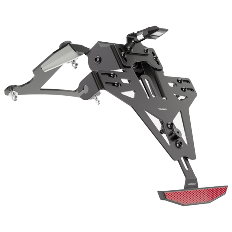 Držák SPZ s osvětlením Highsider Akron RS PRO Kawasaki Z750, Z1000 černý