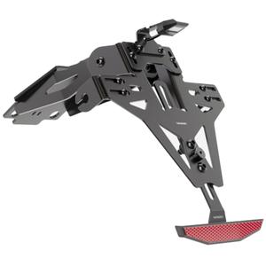 Držák SPZ s osvětlením Highsider Akron RS PRO Suzuki SV 650 ( X) černý