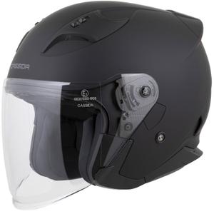 Otevřená helma na motorku Cassida Reflex 2.0 Solid matná černo-tmavě šedá