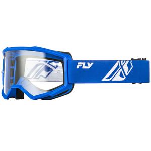 Dětské motokrosové brýle FLY Racing Focus modro-bíl?h? s čirým plexi