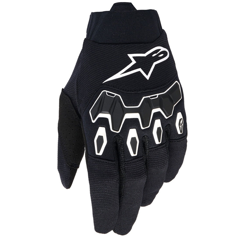 Motokrosové rukavice Alpinestars Full Bore V2 černo-bílé