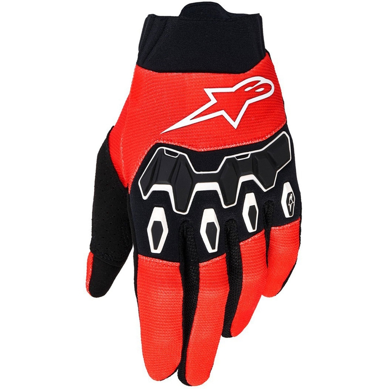 Motokrosové rukavice Alpinestars Full Bore V2 oranžovo-černé