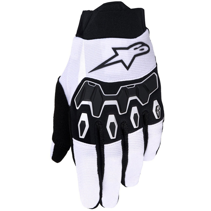 Motokrosové rukavice Alpinestars Full Bore V2 světle šedo-černé