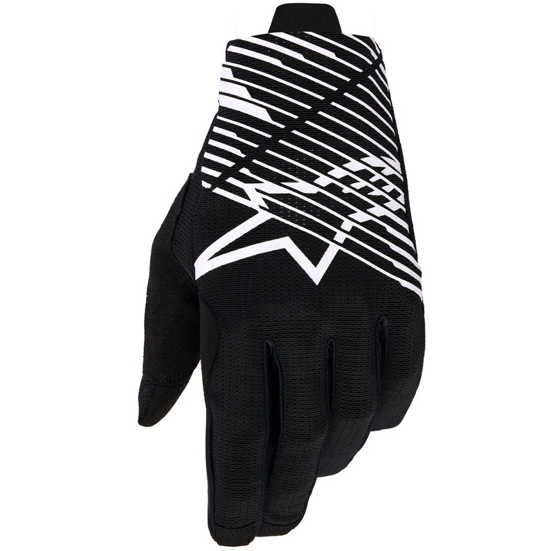 Motokrosové rukavice Alpinestars Radar Pro černo-bílé