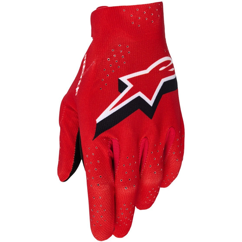 Motokrosové rukavice Alpinestars Supertech MX červeno-černo-bílé