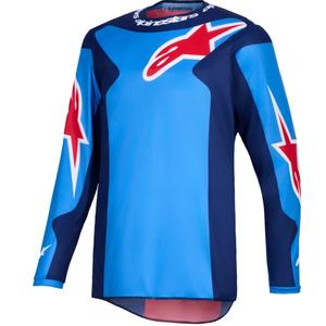 Motokrosový dres Alpinestars Fluid Grid modro-červený